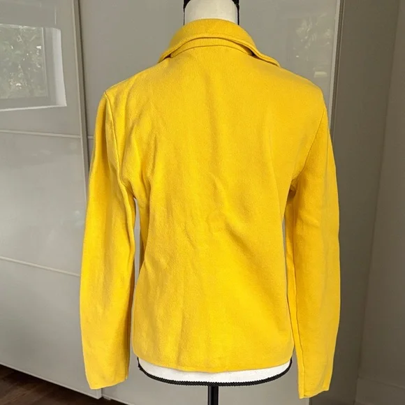 Lauren Ralph Lauren Knit Motorcycle Jacket Ladies Large - Picture 3 of 6